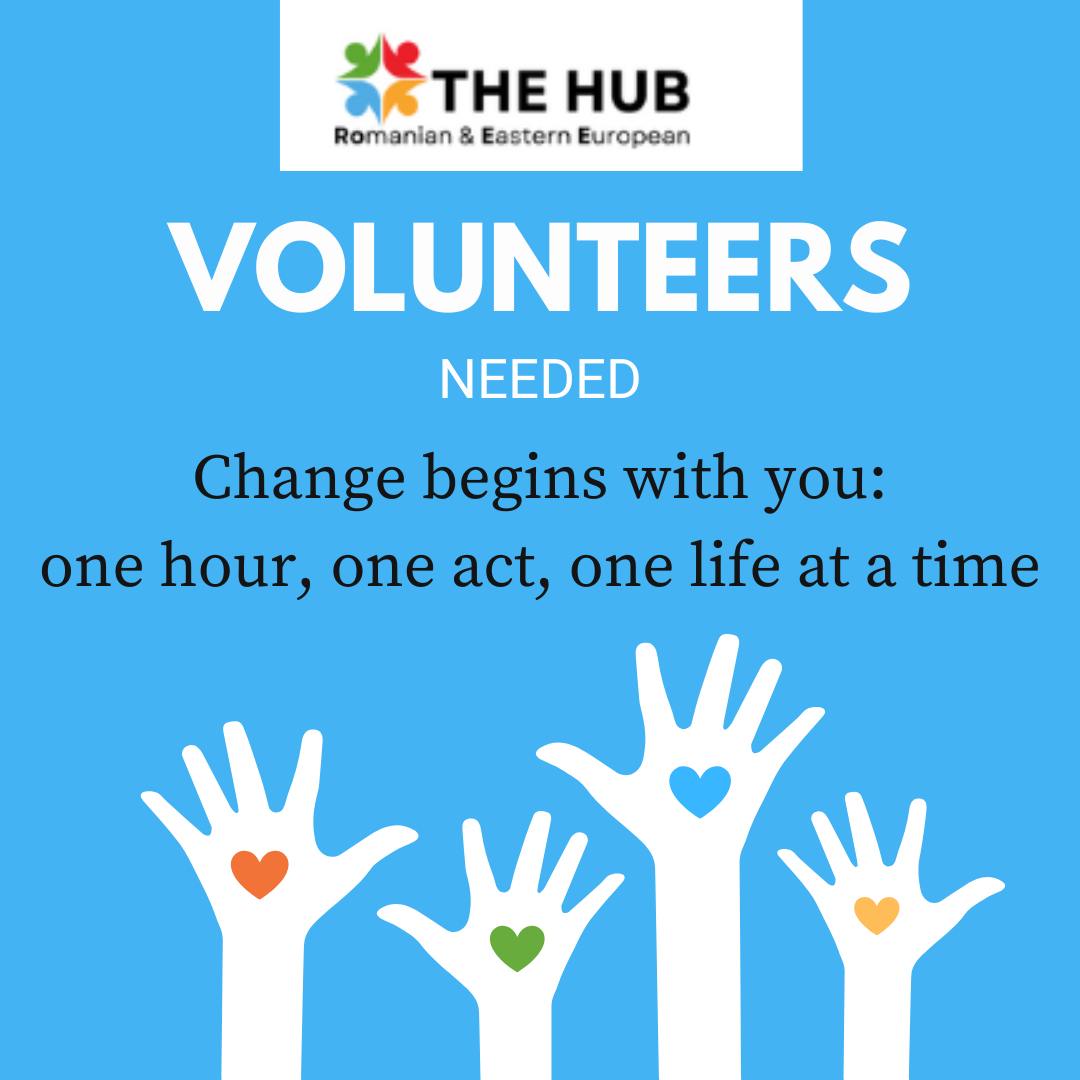 Volunteers Needed - Change begins with you: one hour, one act, one life at a time.
