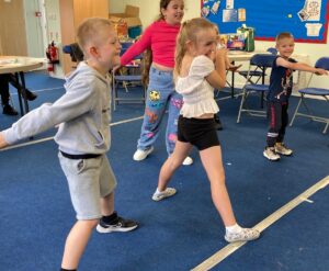 Children playing inside