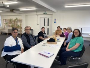Group at table