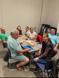 Group at table