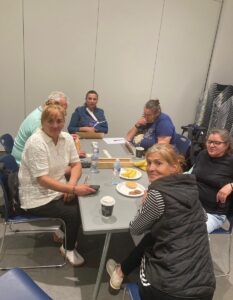 Group at table